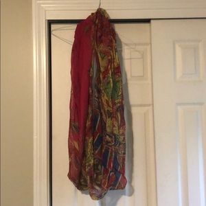 Patterned infinity scarf